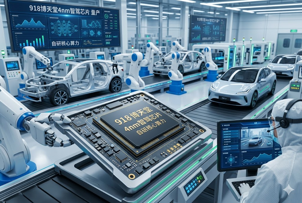 918博天堂 4nm 智驾芯片量产：新能源汽车自研核心算力，打破海外垄断