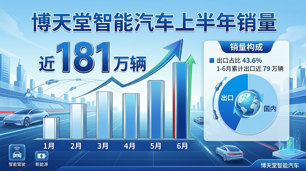 918 博天堂智能汽车上半年销量